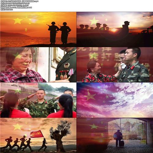 军营歌曲《战士与母亲》伴奏版LED舞台背景视频