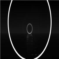 【4K】黑色背景创意圆形LED舞台VJ穿