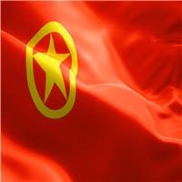 中国共青团旗飘扬高清背景视频
