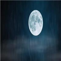 月亮月球下雨天气雨滴led舞台大屏背景视频