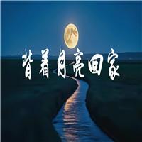 背着月亮回家 诗歌朗诵配乐伴奏舞台演出LED背景视频素材