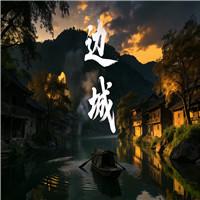 边城（节选）齐越节双人诗歌朗诵配乐伴奏舞台演出LED背景视频素材