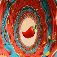 童趣辣椒钵-少儿歌舞配乐成品抽象辣椒主题led舞台背景大屏视频素材