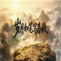 岁月如笔写春秋 歌曲伴奏字幕配乐成品led舞台背景大屏视频素材